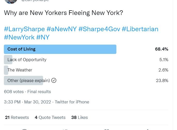 NY Governor Race: 2022 Twitter Poll